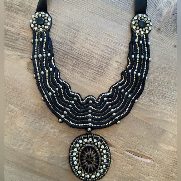 BHLDN Ranjana Khan Cassiopeia Beaded Statement Necklace - Picture 3 of 6